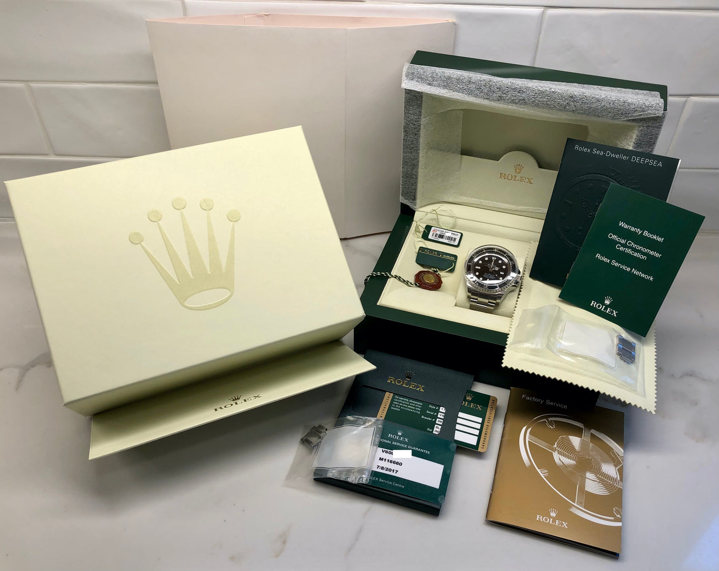 2009 Rolex SEA DWELLER DEEPSEA 116660 Ceramic Mens 44mm Automatic Wristwatch with Box and Papers - HASHTAGWATCHCO