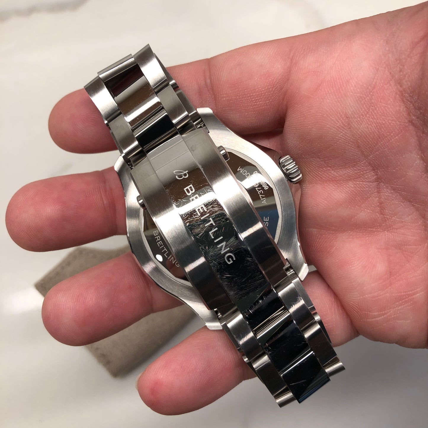 Breitling Superocean A17376 Green Stainless Steel 44mm Automatic Wristwatch with Box and Papers - HASHTAGWATCHCO