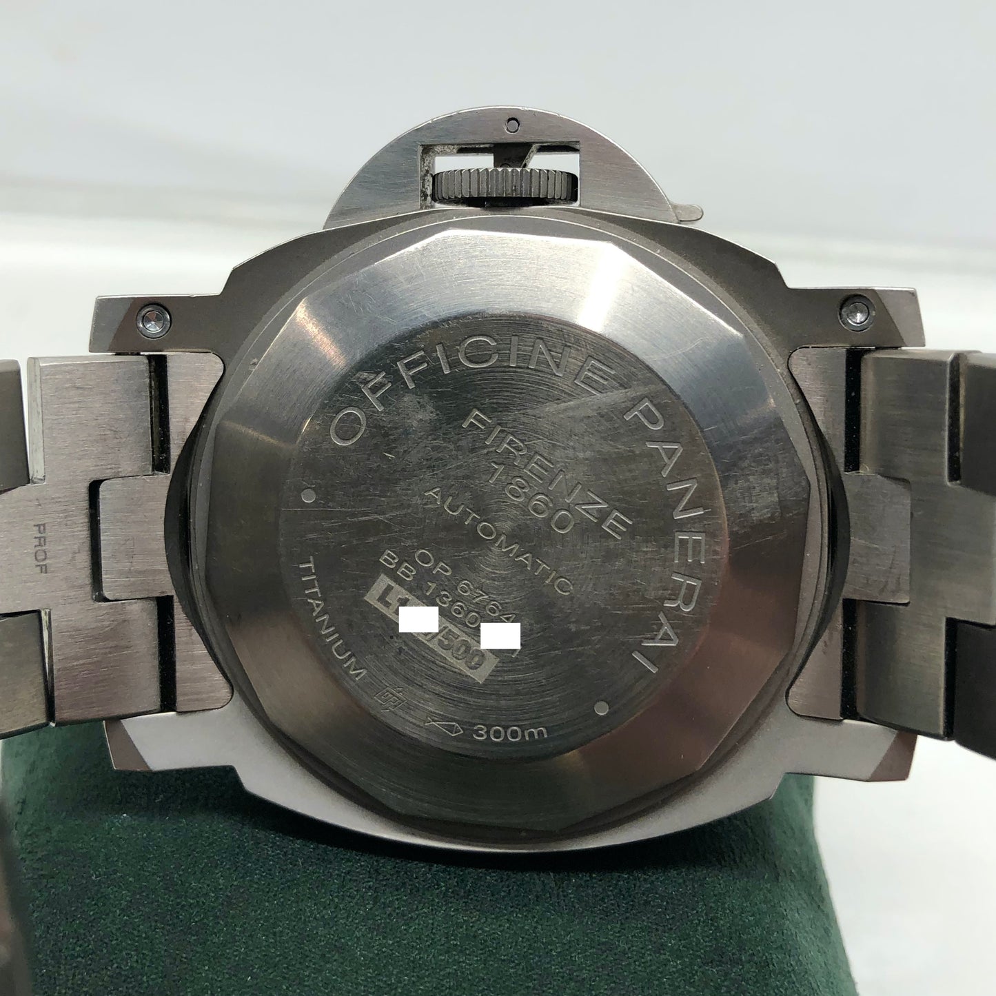 1999 Panerai Luminor Marina PAM 296 44mm Titanium Tobacco Brown Automatic Wristwatch - HASHTAGWATCHCO