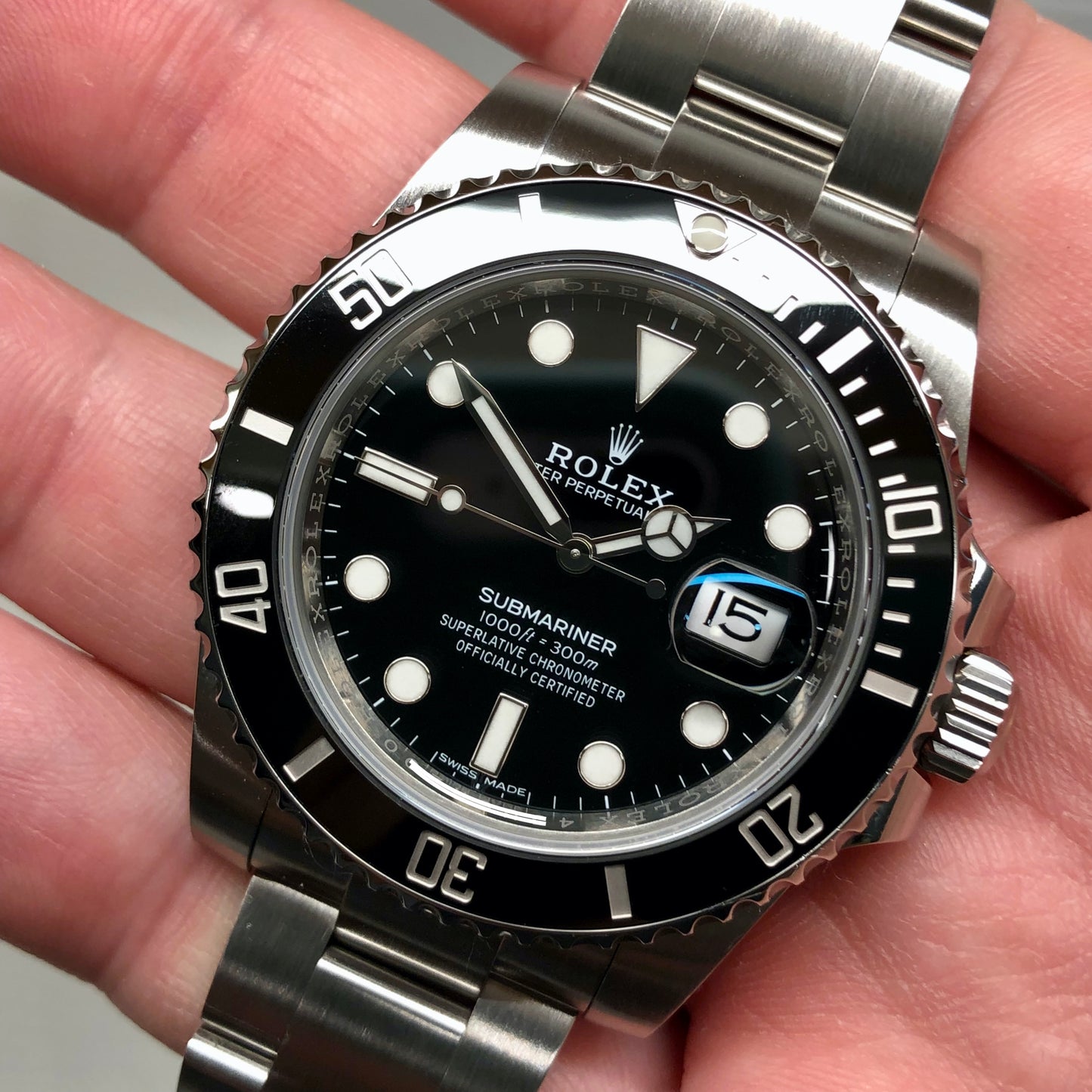 2017 Rolex Submariner Date 116610LN Steel Wristwatch with Box and Papers - HASHTAGWATCHCO