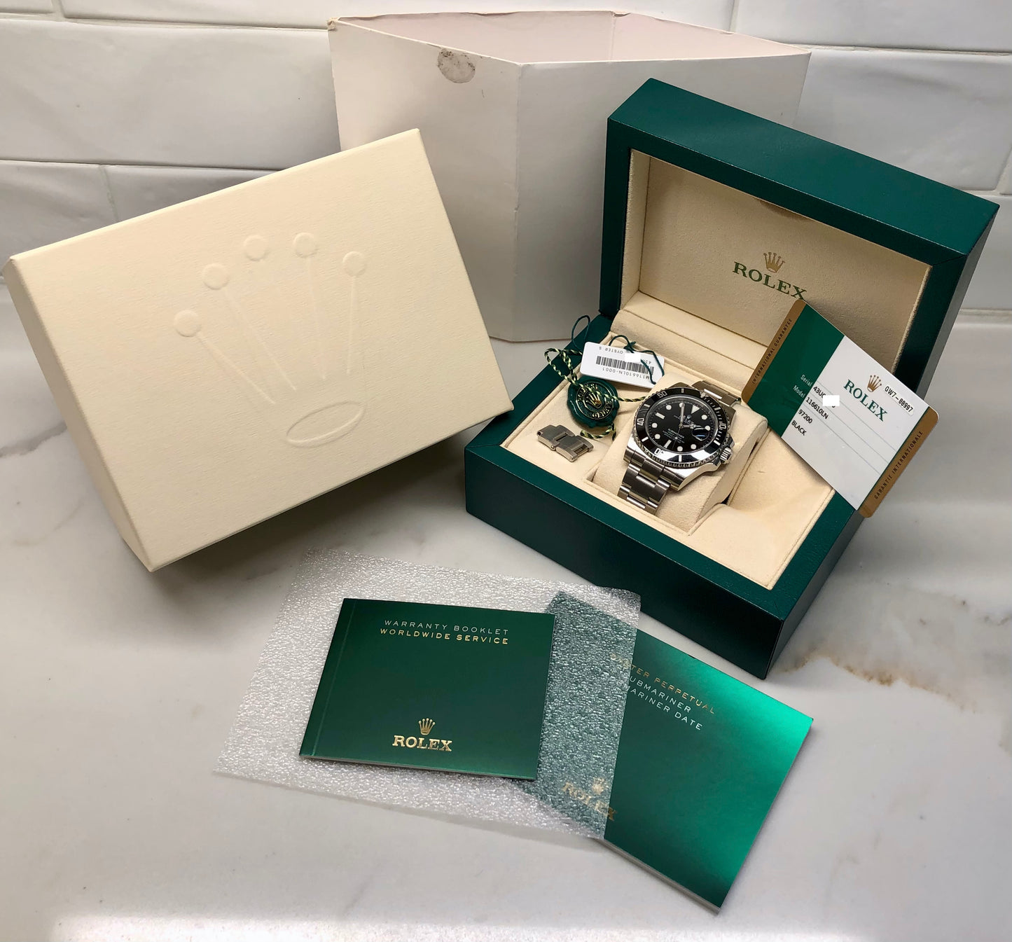 2017 Rolex Submariner Date 116610LN Steel Wristwatch with Box and Papers - HASHTAGWATCHCO
