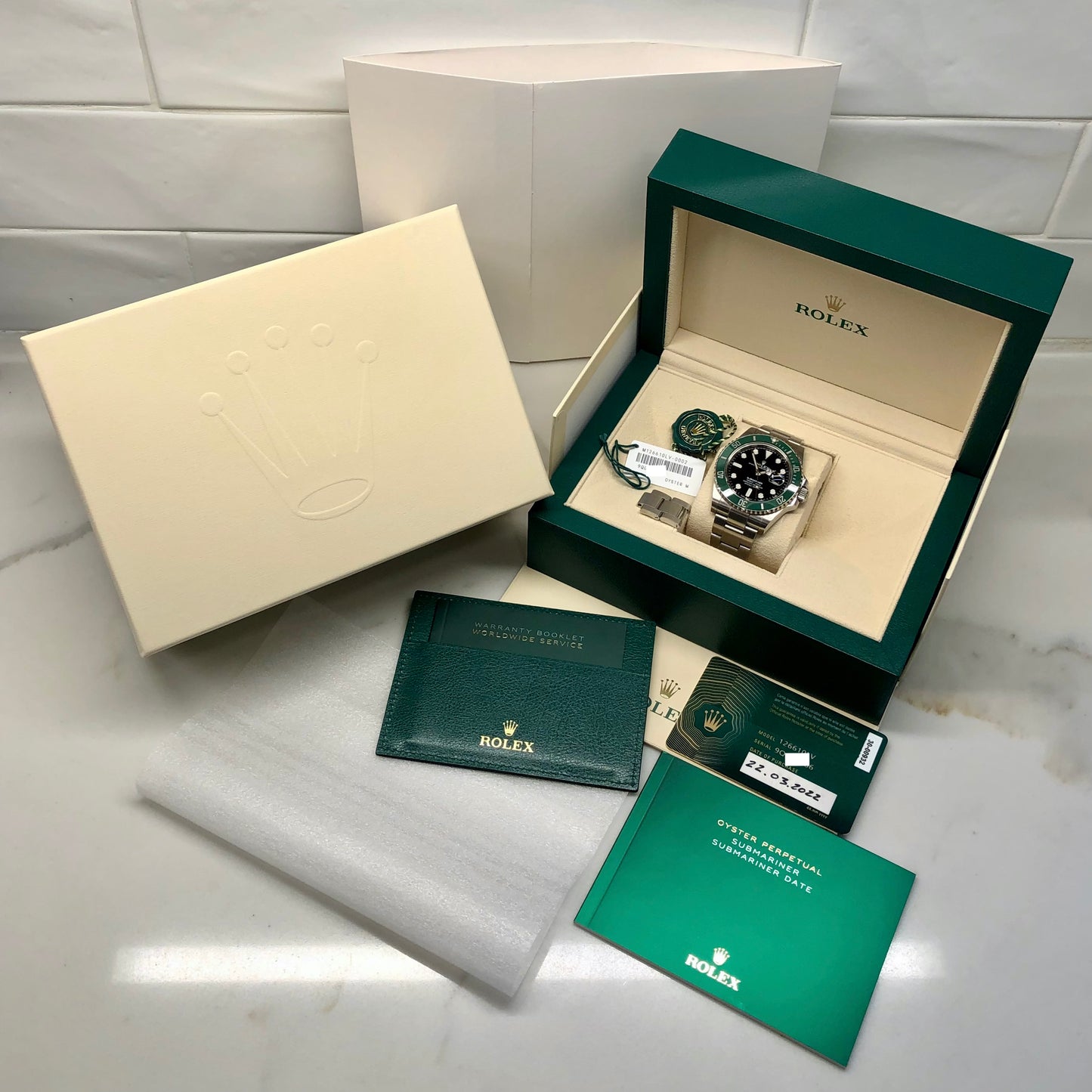 2022 Rolex Submariner Date 126610LV Starbucks Steel Wristwatch with Box and Papers - HASHTAGWATCHCO