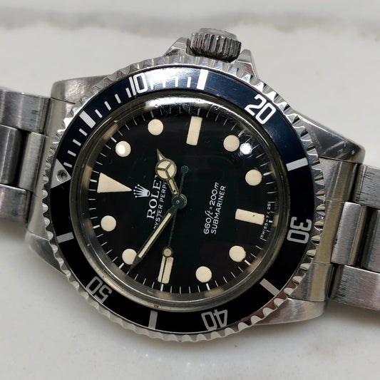 1979 Rolex Submariner 5513 Maxi Mk 2 Dial Steel Automatic Wristwatch - HASHTAGWATCHCO