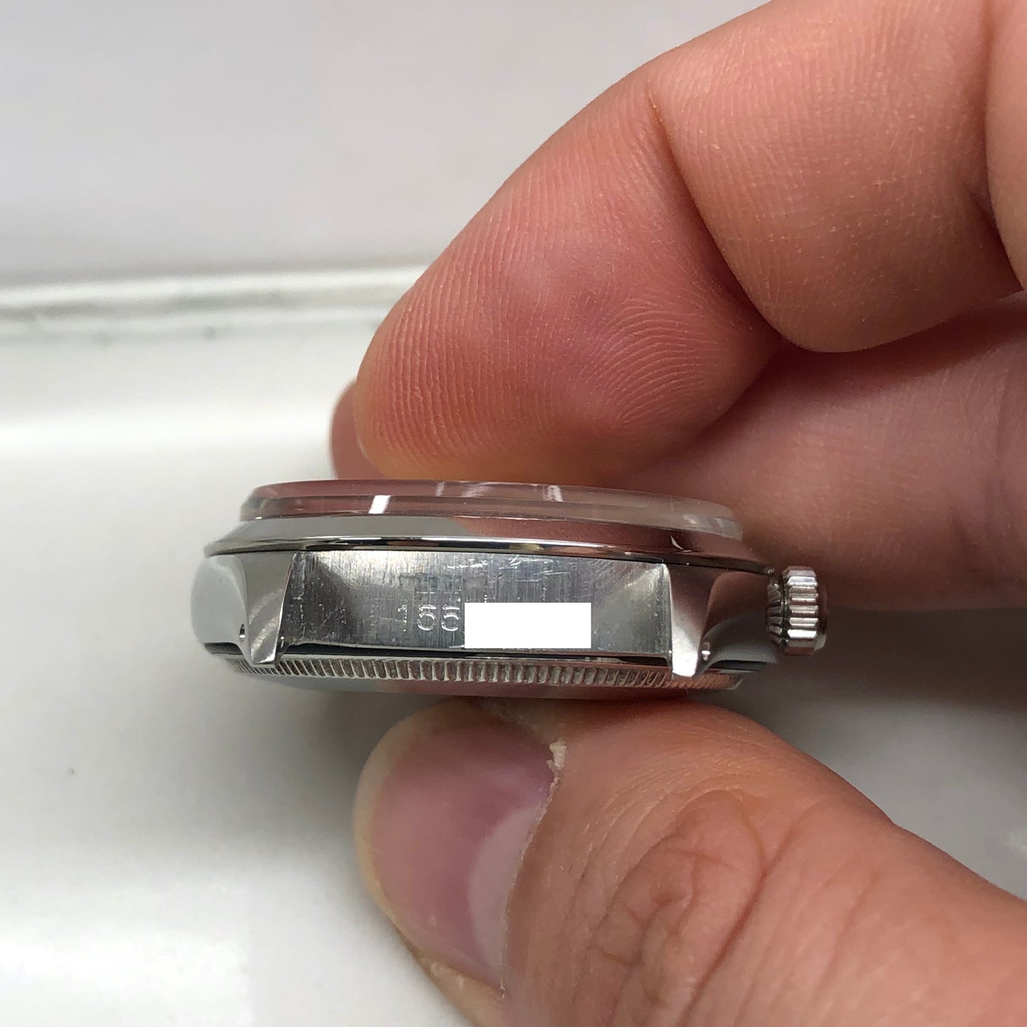 1968 Rolex Air King Precision 5500 Steel Silver Dial Automatic Wristwatch with Rolex Service Papers - HASHTAGWATCHCO