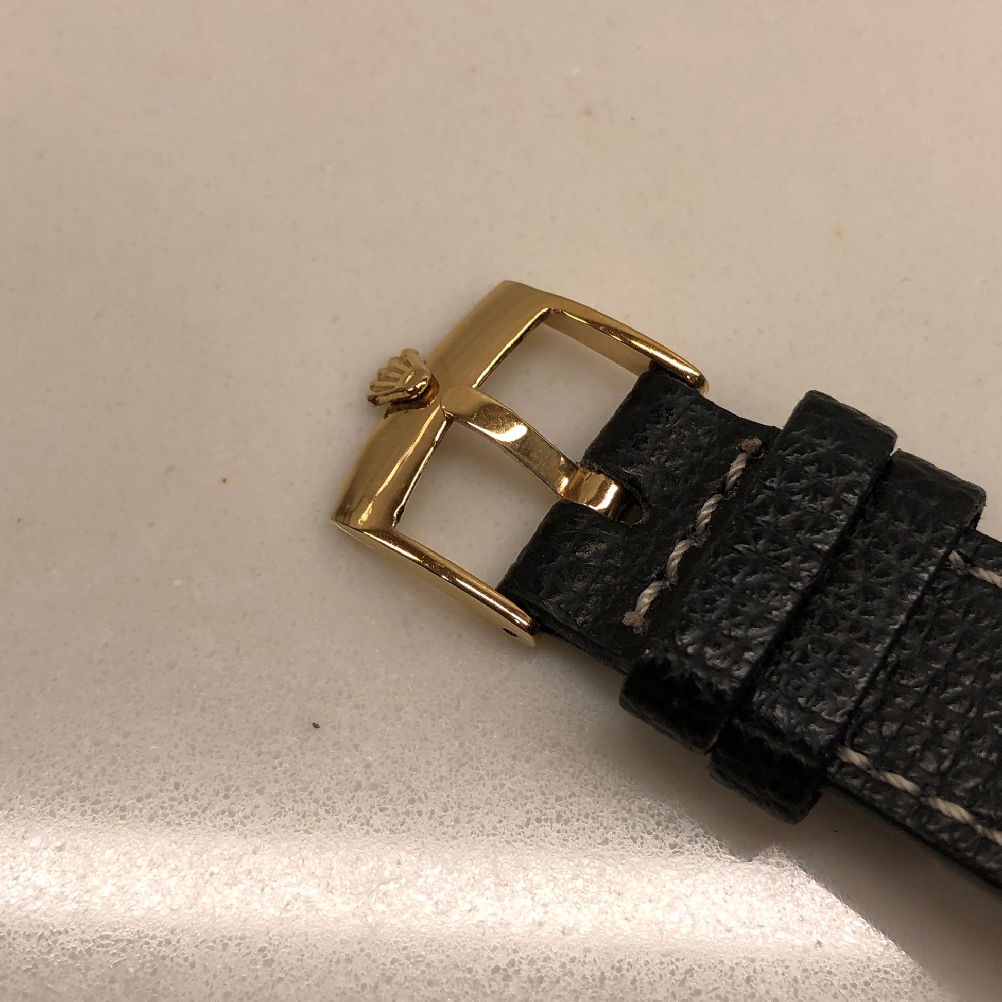 1976 Rolex President 1803 Day Date Yellow Gold Matte Black Automatic Wristwatch - HASHTAGWATCHCO