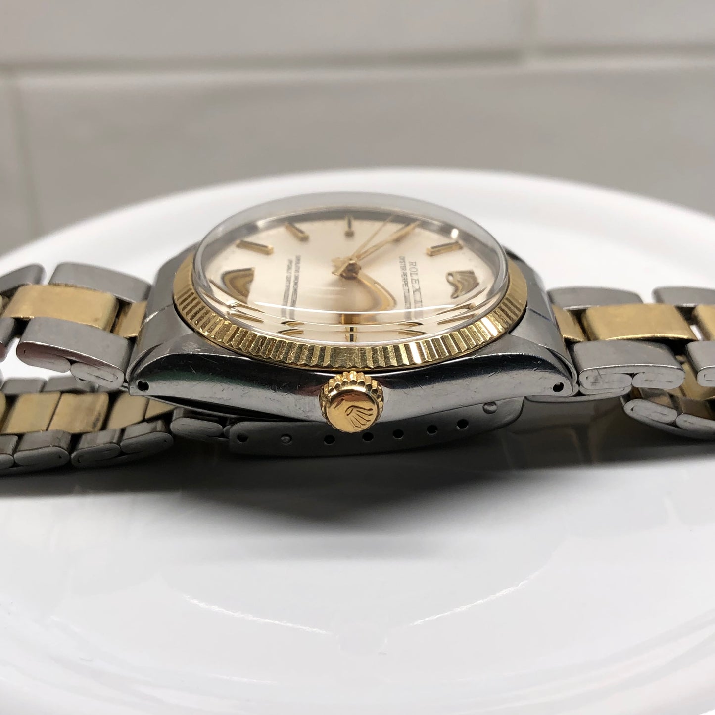 1970 Rolex Oyster Perpetual 1005 Two Tone Automatic Wristwatch - Hashtag Watch Company
