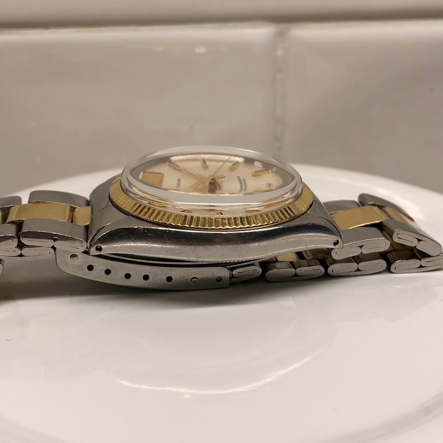 1970 Rolex Oyster Perpetual 1005 Two Tone Automatic Wristwatch - Hashtag Watch Company