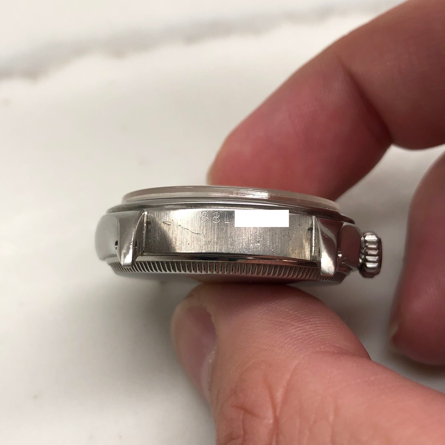 1953 Rolex Oysterdate Precision 6094 White Dial Red Date Stainless Steel Manual Wristwatch - HASHTAGWATCHCO