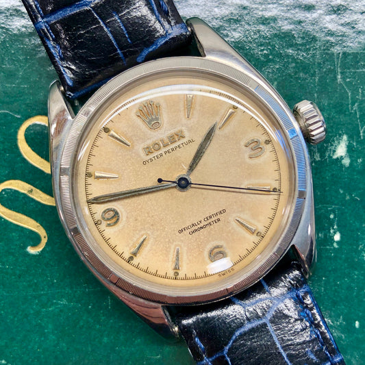 1953 Rolex Oyster Perpetual 6085/9 "Explorer Dial" Stainless Steel Automatic Wristwatch - HASHTAGWATCHCO