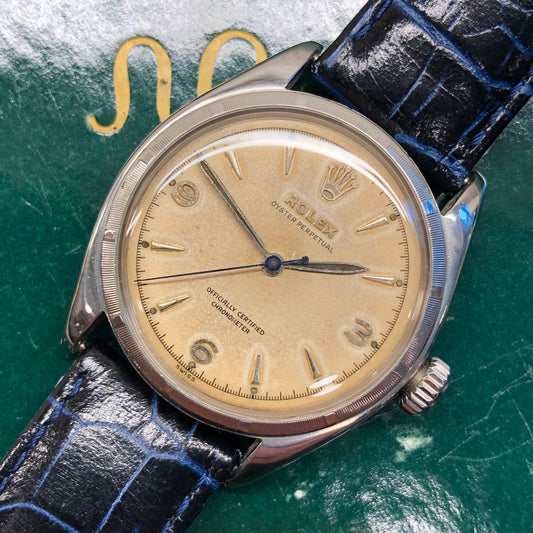 1953 Rolex Oyster Perpetual 6085/9 "Explorer Dial" Stainless Steel Automatic Wristwatch - HASHTAGWATCHCO