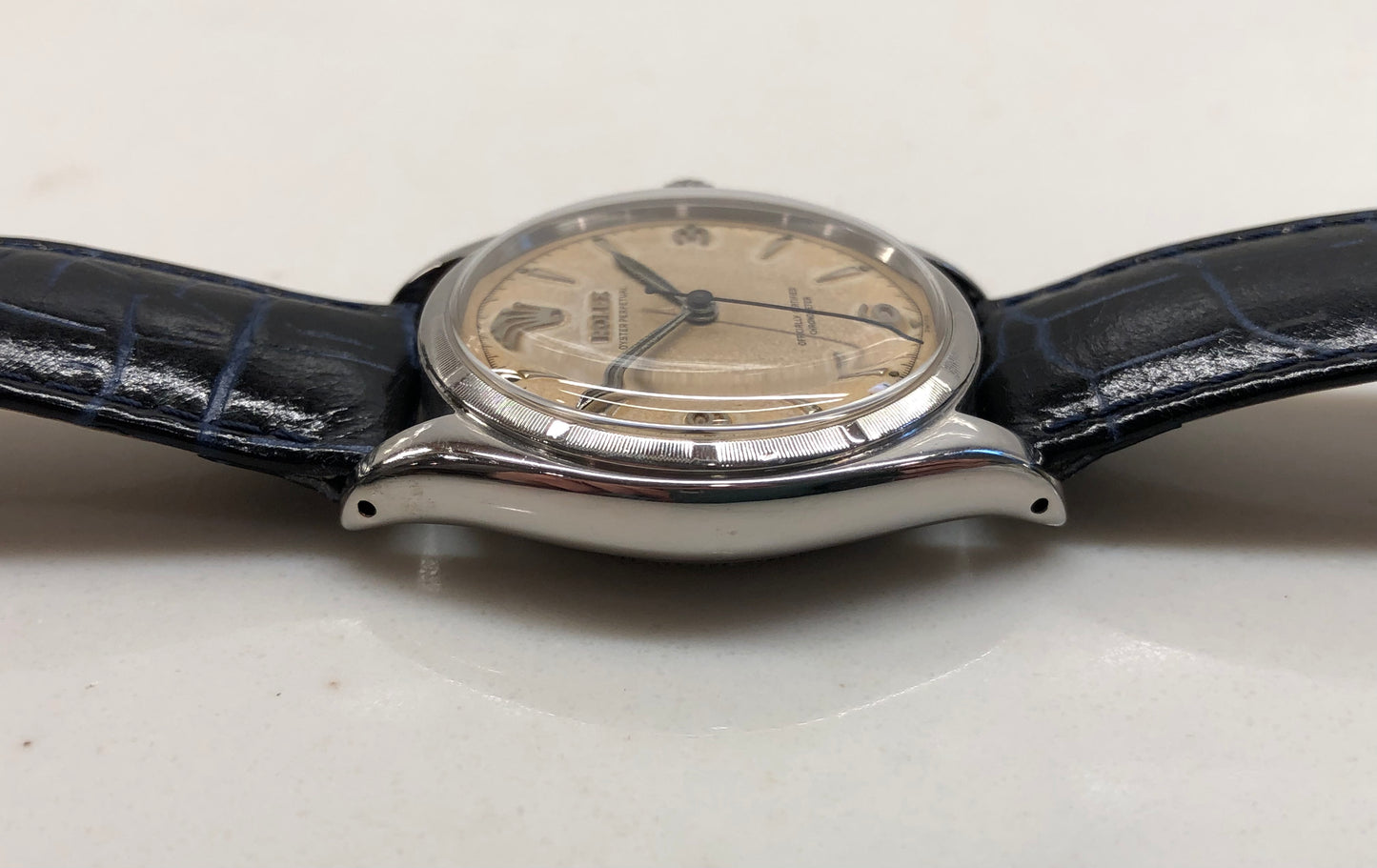 1953 Rolex Oyster Perpetual 6085/9 "Explorer Dial" Stainless Steel Automatic Wristwatch - HASHTAGWATCHCO
