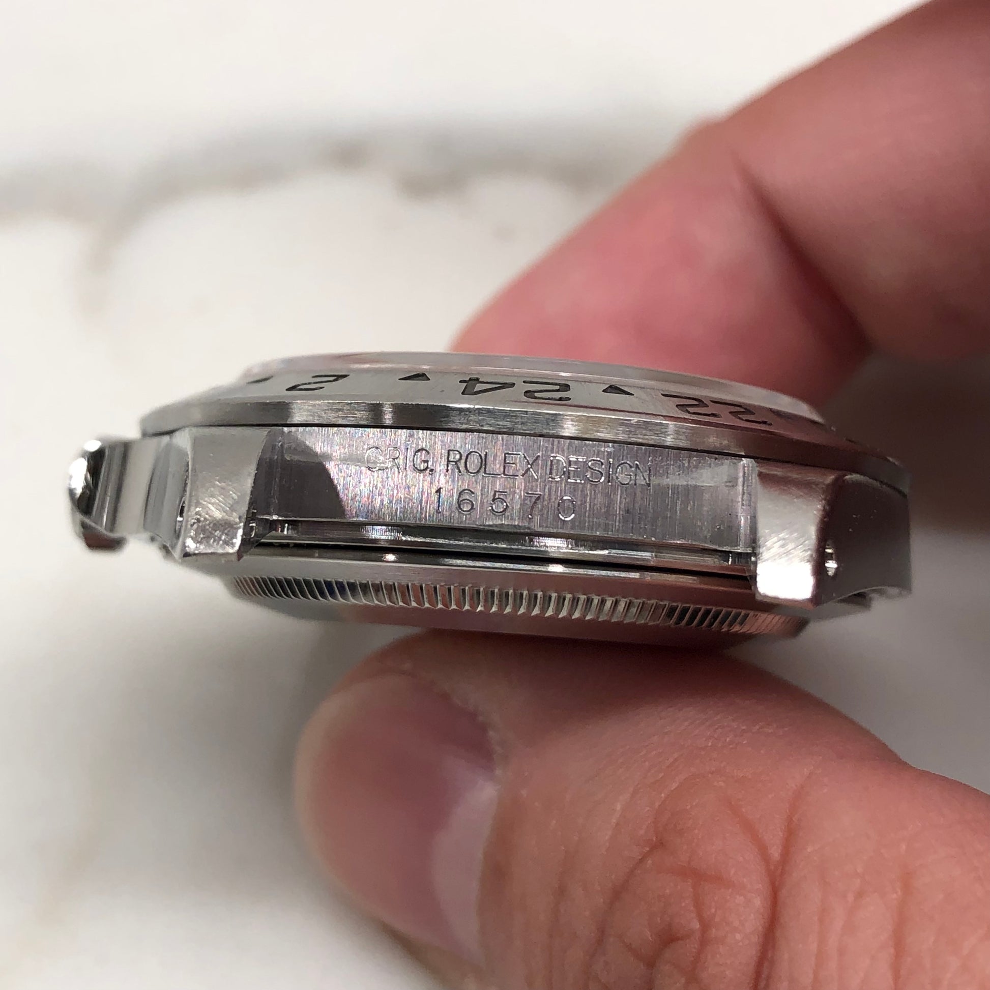 2000 Rolex Explorer II 16570 Black Dial Steel Oyster Automatic Wristwatch - HASHTAGWATCHCO