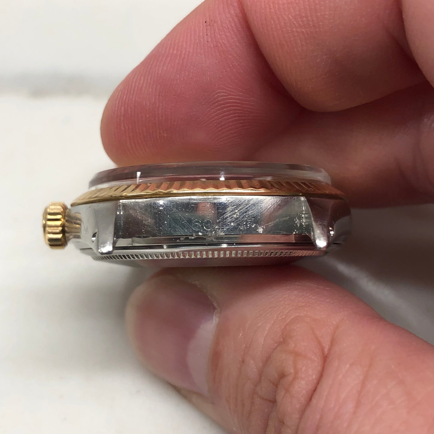 1972 Rolex Datejust 1601 Silver Linen Dial Oyster Fluted Bezel Wristwatch with Box and Papers - HASHTAGWATCHCO