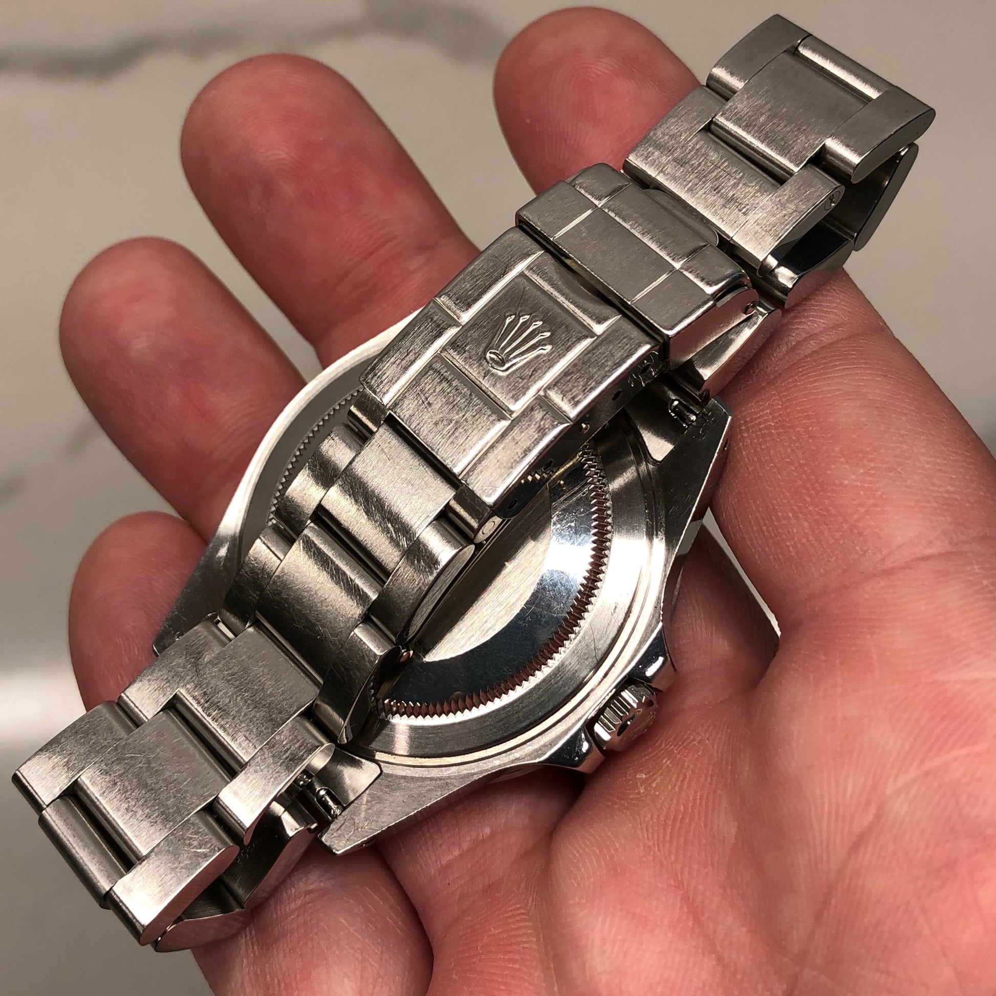 2000 Rolex Explorer II 16570 Black Dial Steel Oyster Automatic Wristwatch - HASHTAGWATCHCO