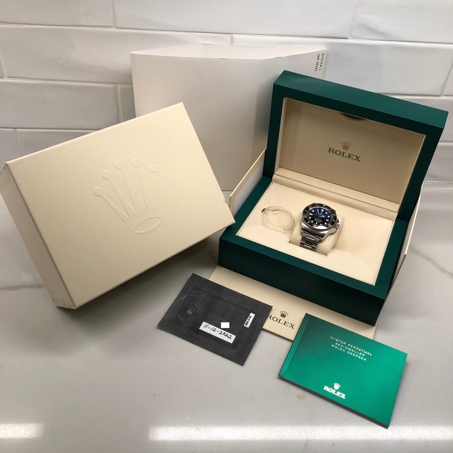 2022 Rolex SEA DWELLER DEEPSEA 136660 James Cameron Ceramic Mens 44mm Automatic Wristwatch with Box and Papers* - HASHTAGWATCHCO