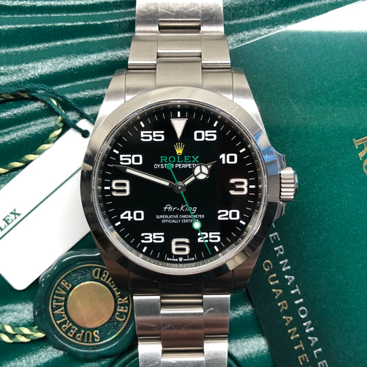 2022 Rolex Air King 126900 Automatic Steel Wristwatch with Box and Papers - HASHTAGWATCHCO