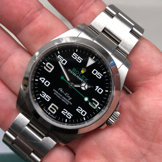 2022 Rolex Air King 126900 Automatic Steel Wristwatch with Box and Papers - HASHTAGWATCHCO