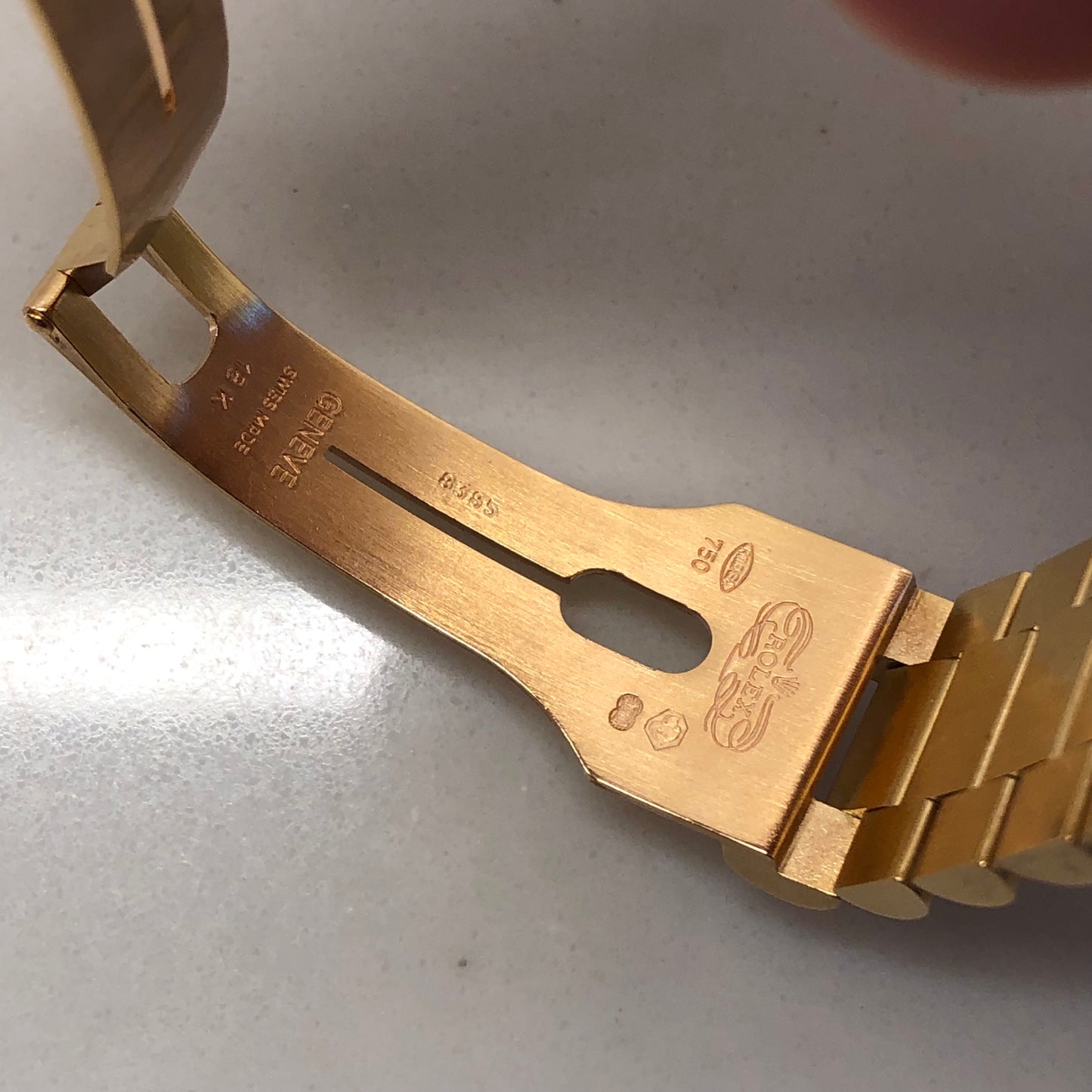 1999 Rolex President 18238 Day Date 18K Yellow Gold White Roman Automatic Wristwatch