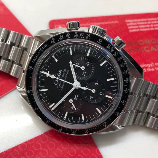 2026 Omega Speedmaster 310.30.42.50.01.002 Moonwatch Professional Wristwatch with Box Papers - HASHTAGWATCHCO