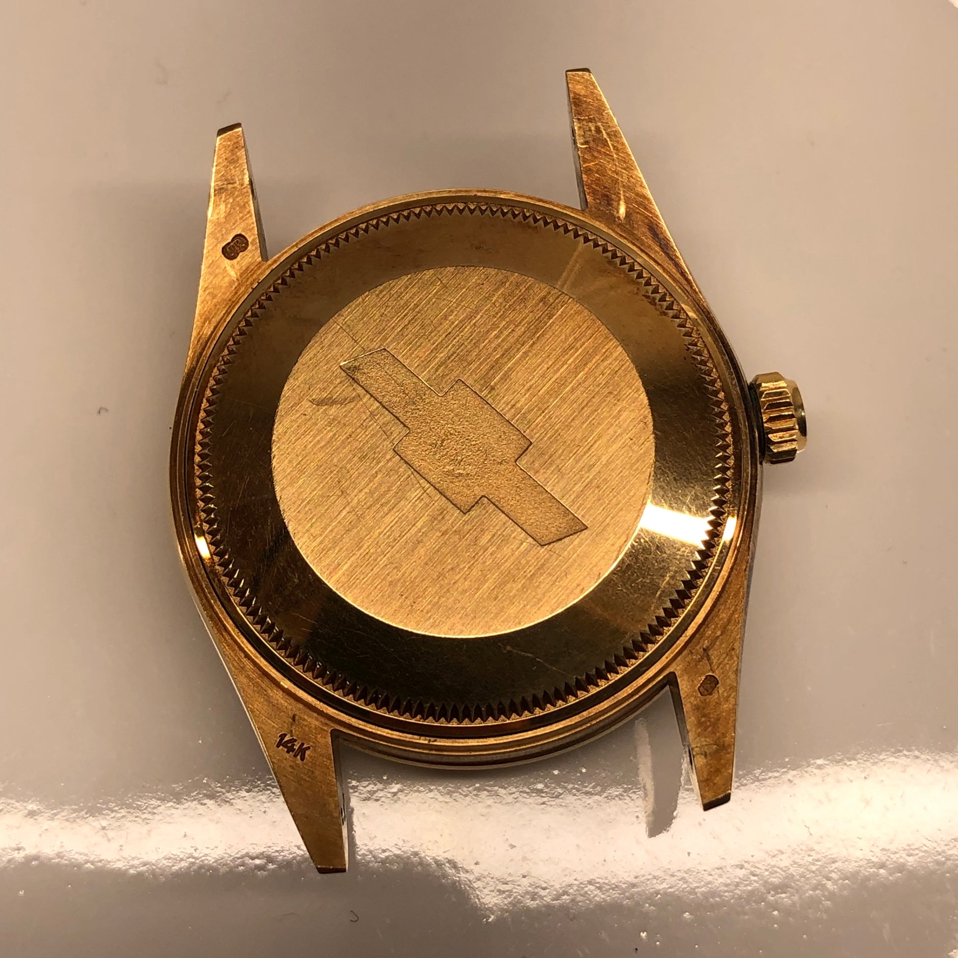 1981 Rolex Date 15007 14K Yellow Gold Chevrolet Jubilee Automatic Wristwatch - HASHTAGWATCHCO