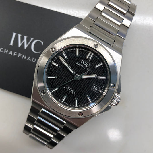 IWC Ingenieur Automatic 40 IW328901 Black Dial Men's Watch with Box and Papers Unworn - HASHTAGWATCHCO