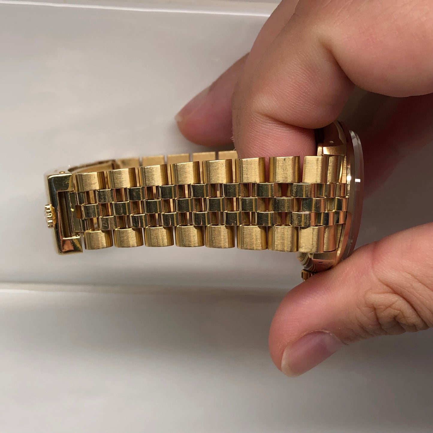 1981 Rolex Date 15007 14K Yellow Gold Chevrolet Jubilee Automatic Wristwatch - HASHTAGWATCHCO