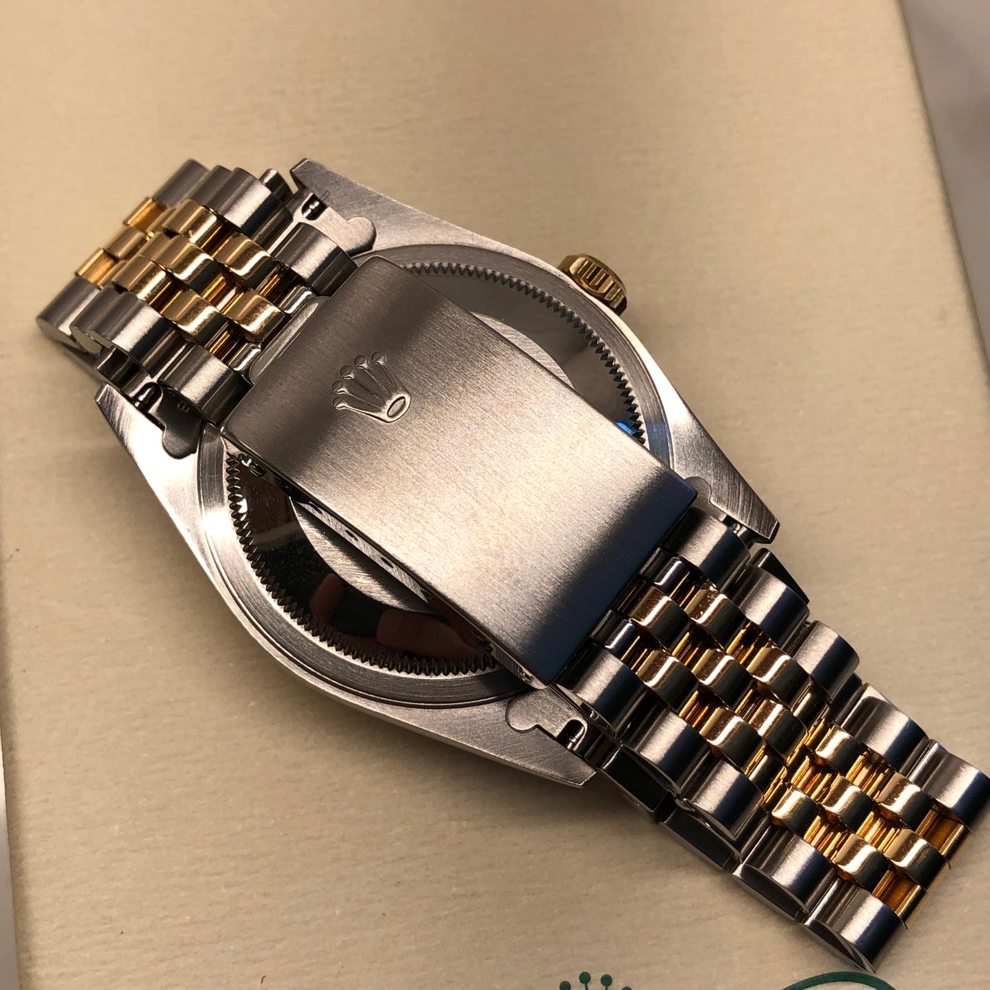 2002 Rolex Datejust 16233 Two Tone Silver Dial Jubilee Automatic Wristwatch with Rolex CPO Box and Papers