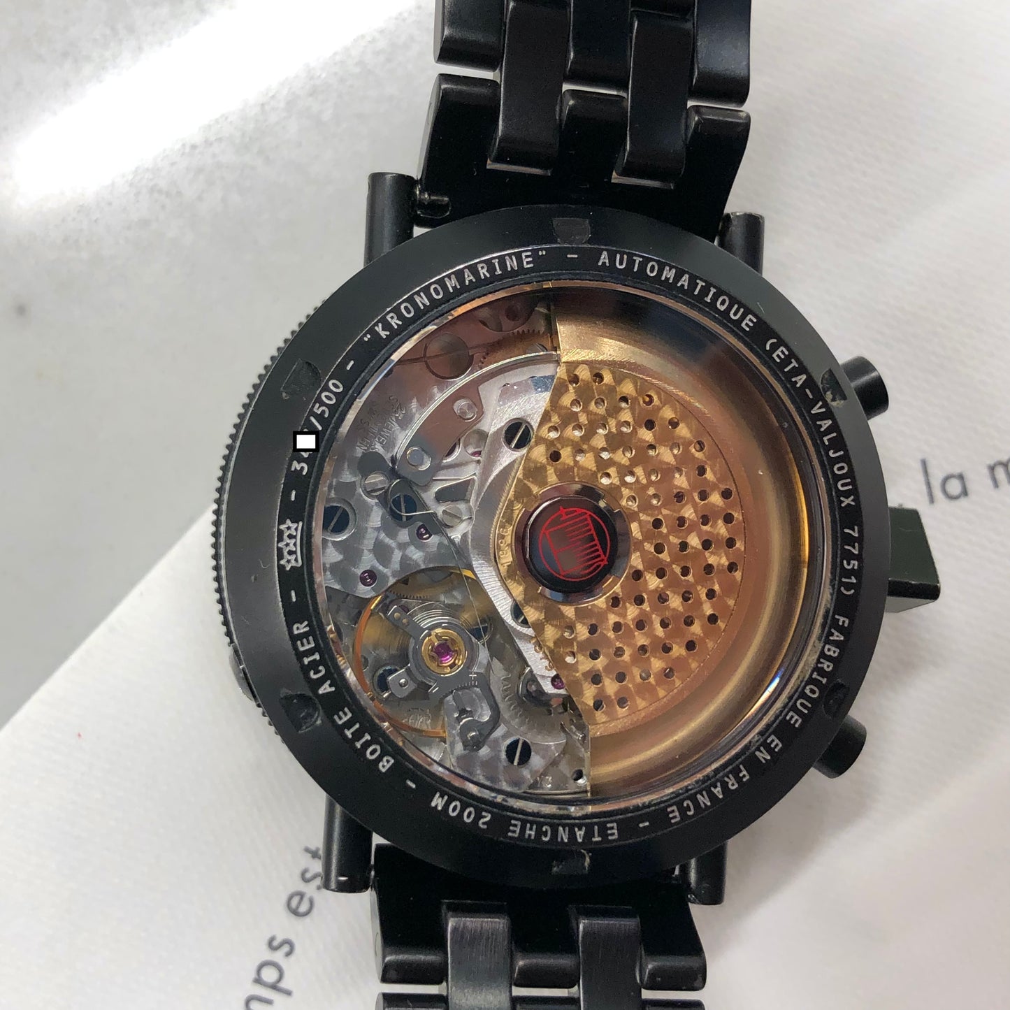 1996 Alain Silberstein Kronomarine Chronometre Triple Calendar Moonphase Chronograph Automatic Wristwatch with Box and Papers - Hashtag Watch Company