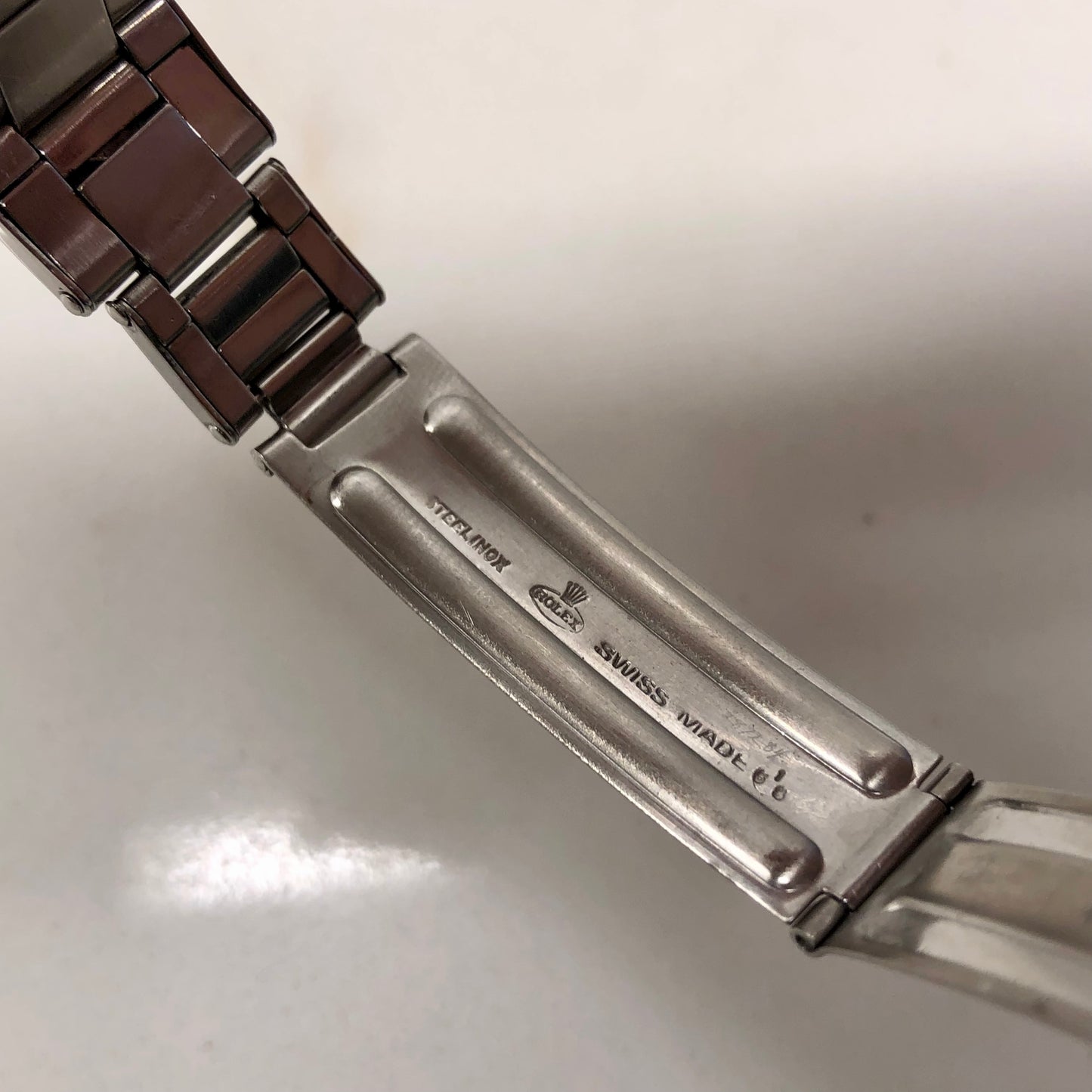 1953 Rolex Oyster Perpetual 6103 Stainless Steel Red OCC Chevron Dial Chronometer Automatic Wristwatch - HASHTAGWATCHCO