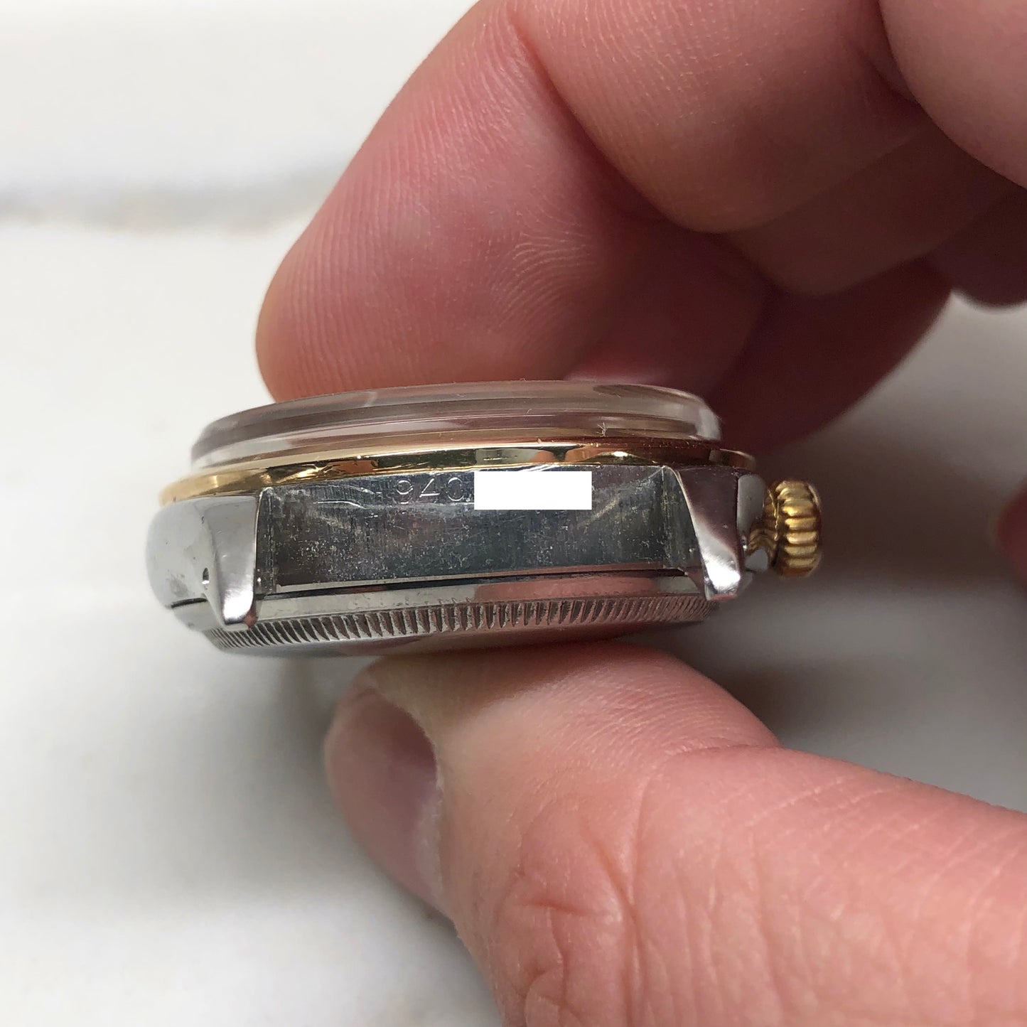 1953 Rolex Red Datejust 6304 Roulette Date Wheel Two Tone Steel Automatic Wristwatch - HASHTAGWATCHCO