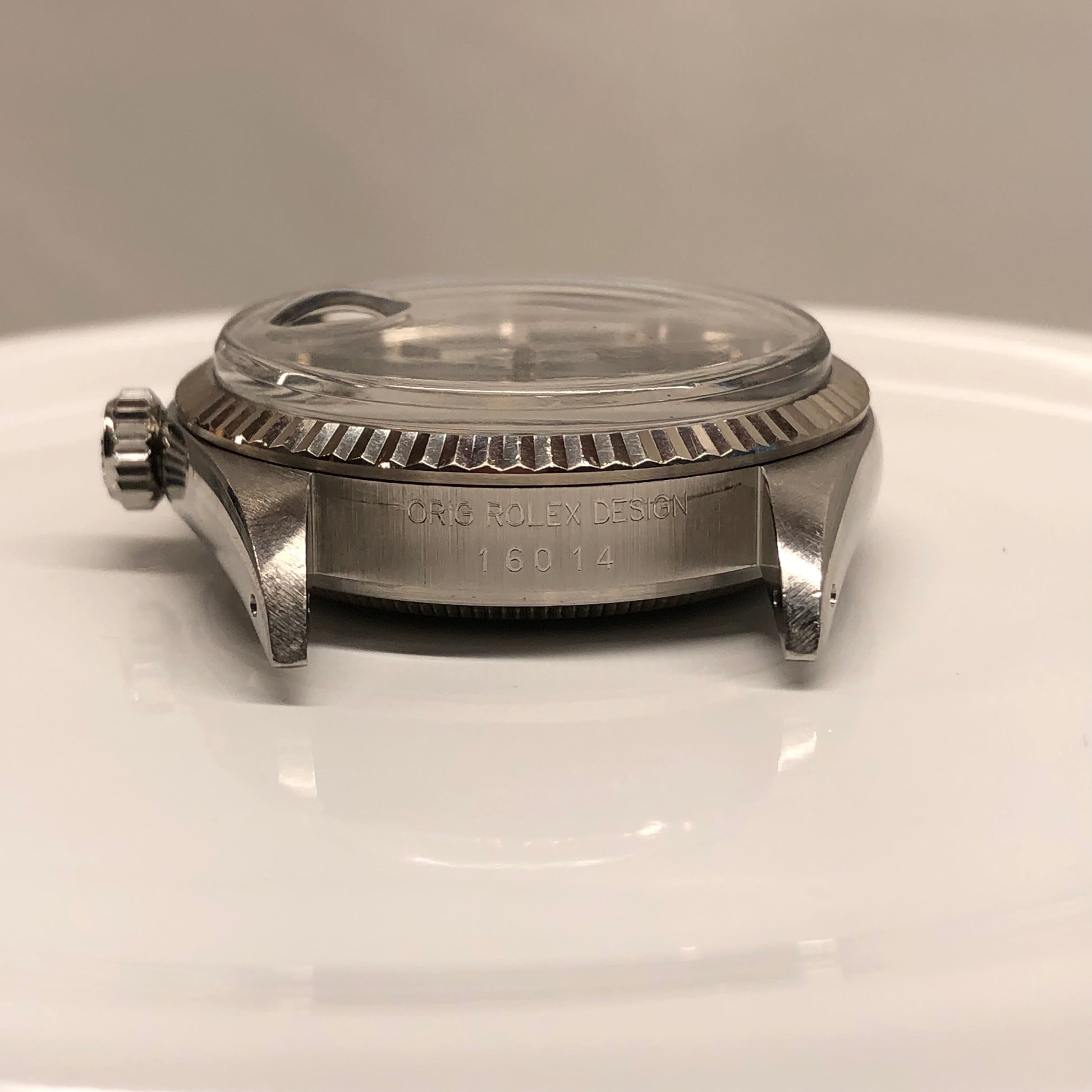 1985 Rolex Datejust 16014 Black Dial Jubilee Fluted Bezel Wristwatch with Papers - HASHTAGWATCHCO