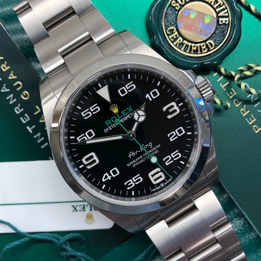 2023 Rolex Air King 126900 Automatic Steel Wristwatch with Box and Papers - HASHTAGWATCHCO