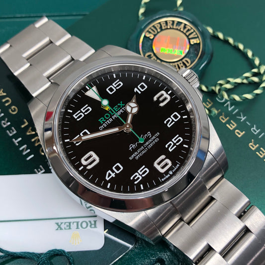 2023 Rolex Air King 126900 Automatic Steel Wristwatch with Box and Papers - HASHTAGWATCHCO