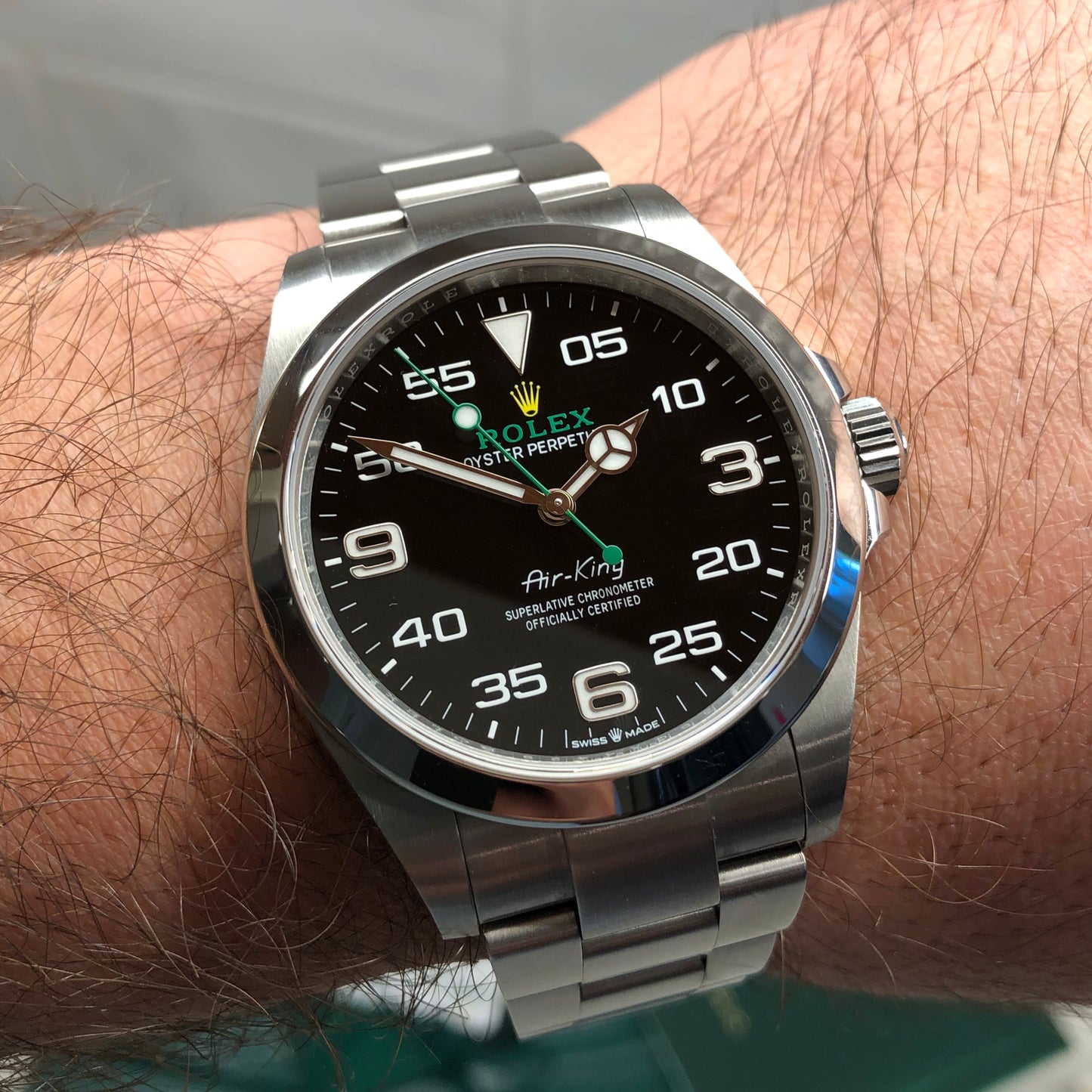 2023 Rolex Air King 126900 Automatic Steel Wristwatch with Box and Papers - HASHTAGWATCHCO