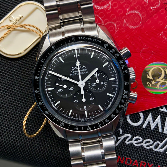 Omega Speedmaster Professional Moonwatch 311.30.42.30.01.005 Wristwatch with Box Papers - HASHTAGWATCHCO
