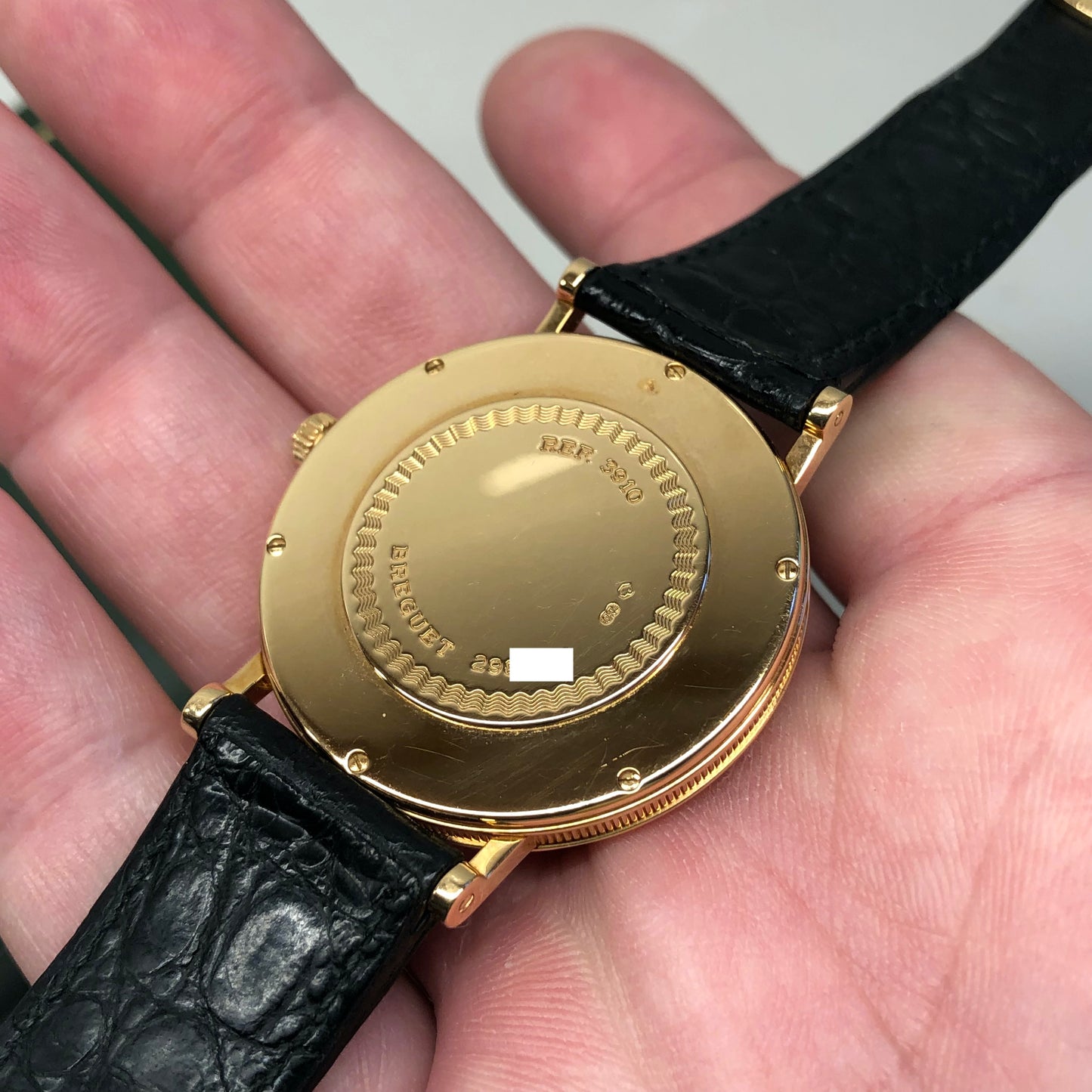 Breguet Classique 3910BA 18K Yellow Gold Coin Edge Wristwatch with Boxes - HASHTAGWATCHCO