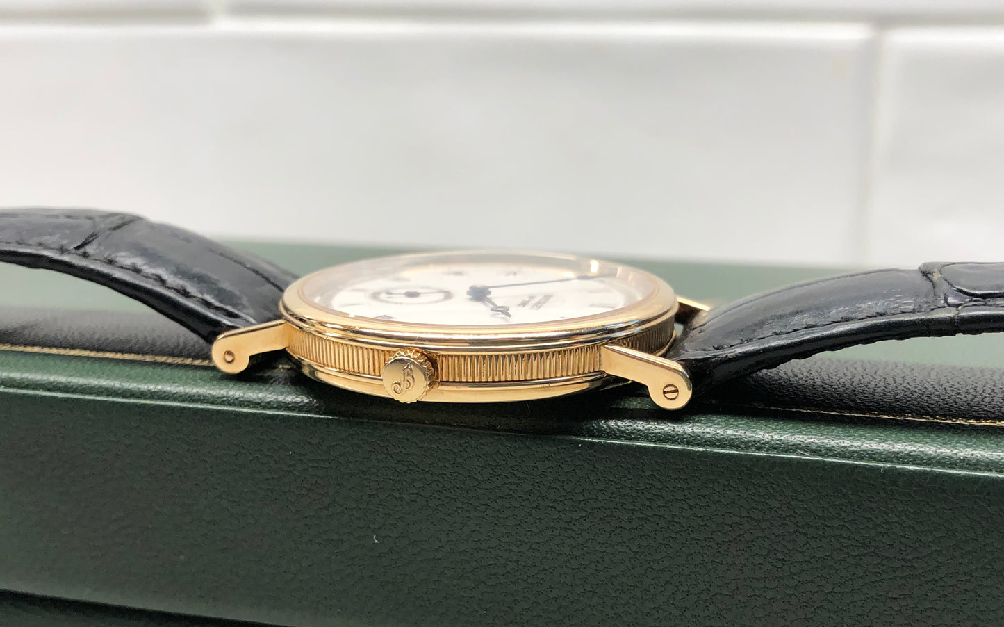 Breguet Classique 3910BA 18K Yellow Gold Coin Edge Wristwatch with Boxes - HASHTAGWATCHCO