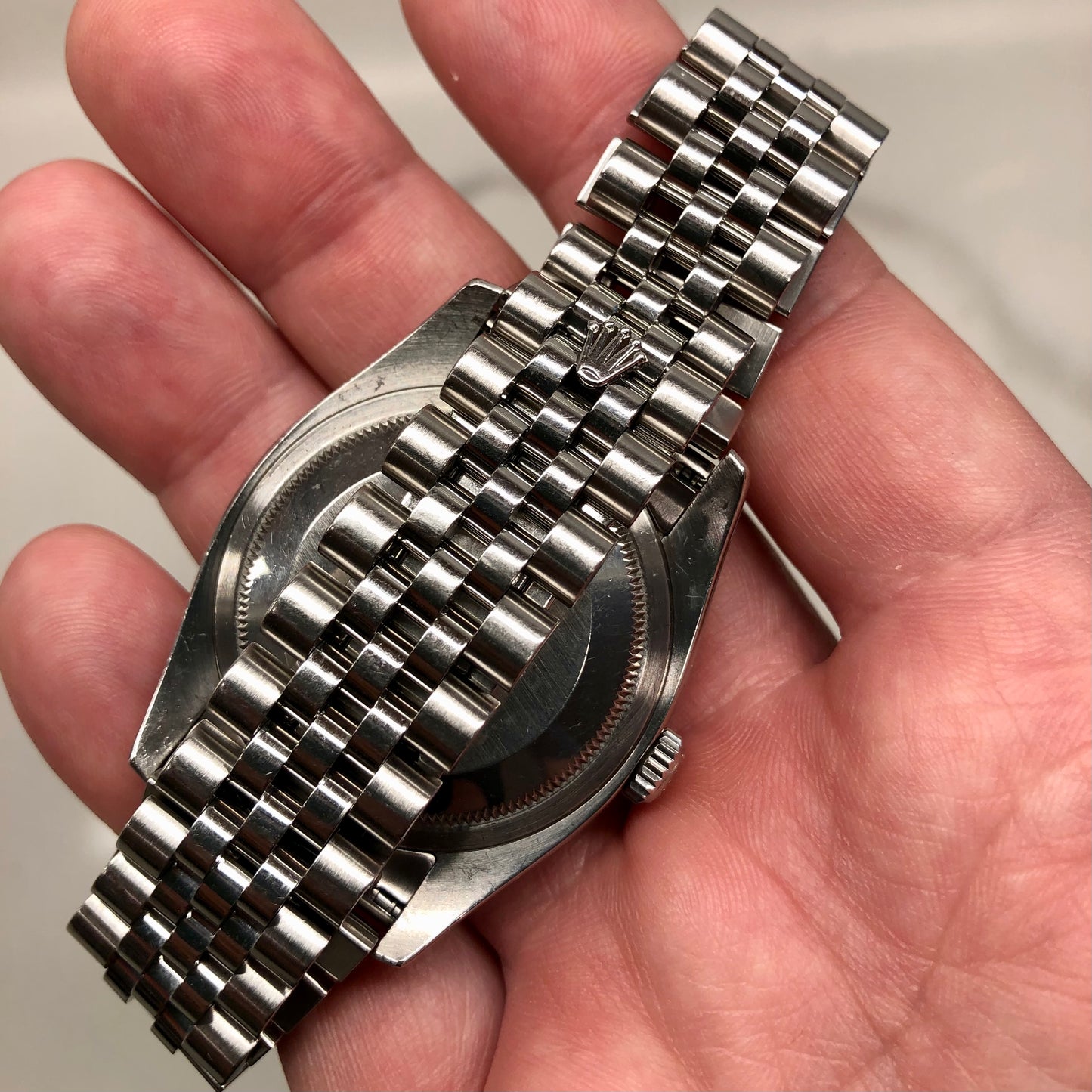 2008 Rolex Datejust 116200 Stainless Steel Silver Dial Hidden Clasp Jubilee Automatic Wristwatch with Box and Papers - HASHTAGWATCHCO
