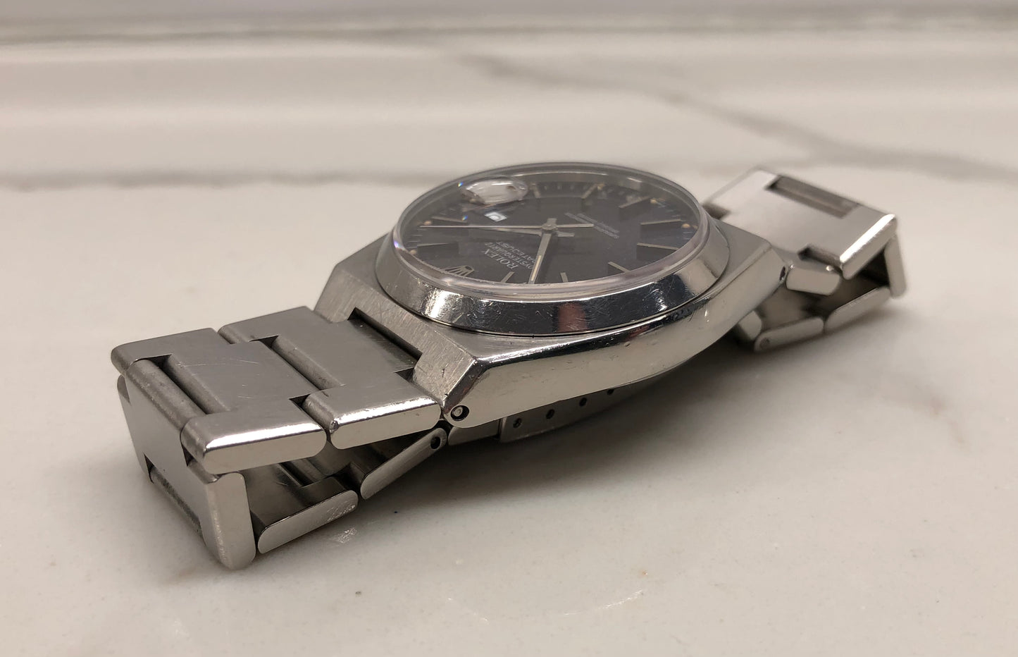 1987 Rolex Datejust Oysterquartz 17000 Tropical Purple Dial Steel Wristwatch - HASHTAGWATCHCO