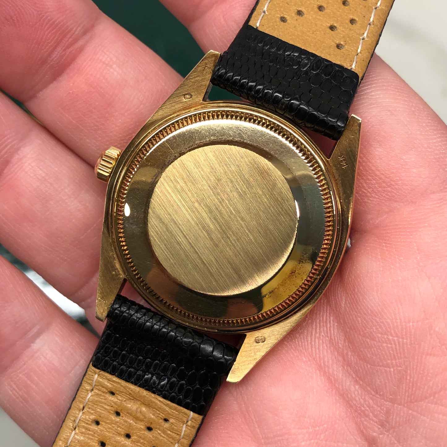 1976 Rolex Date 1503 14K Yellow Gold Oyster Perpetual Automatic Wristwatch - HASHTAGWATCHCO