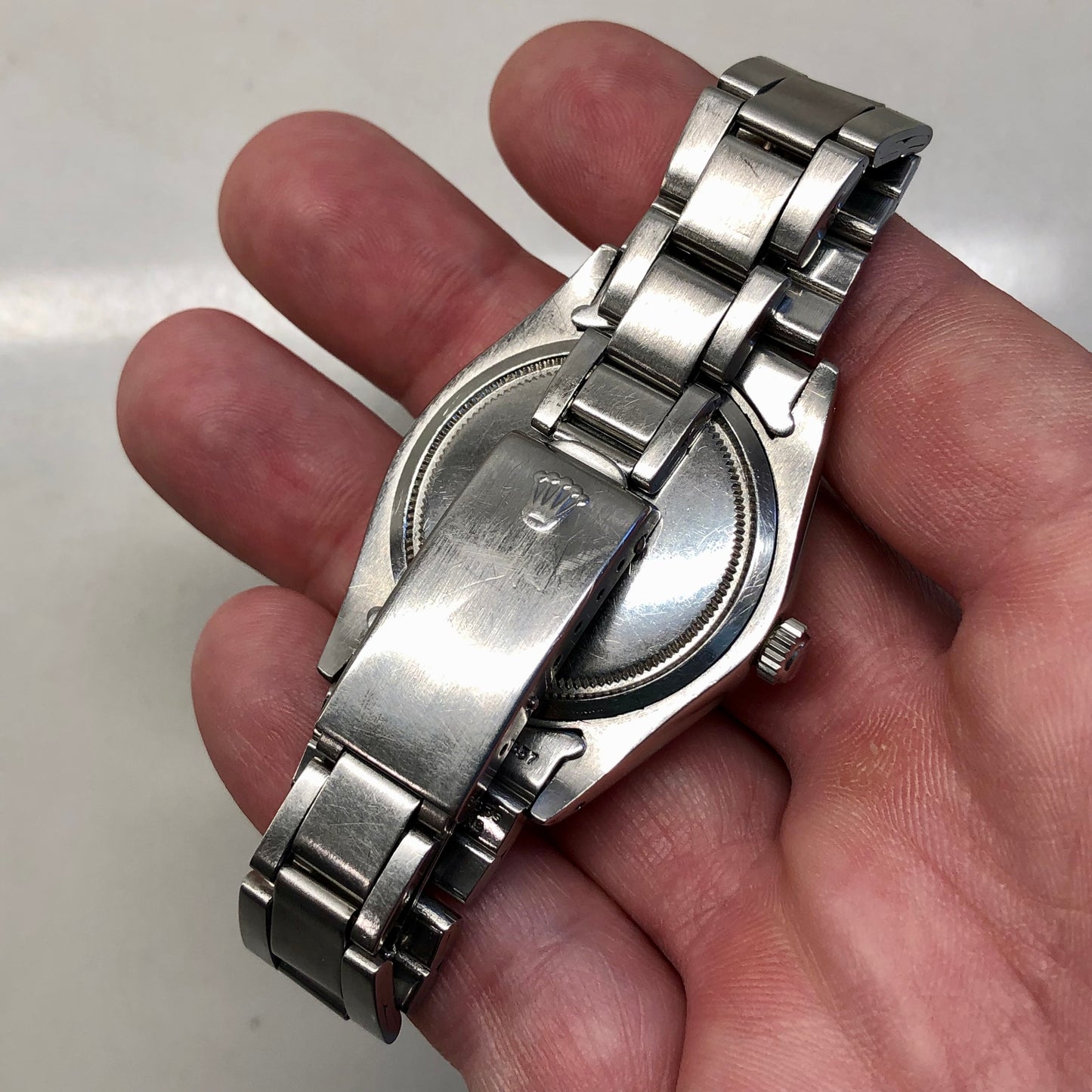 1976 Rolex Oysterdate Precision 6694 Stainless Steel Manual Wristwatch with Guarantee Papers - HASHTAGWATCHCO
