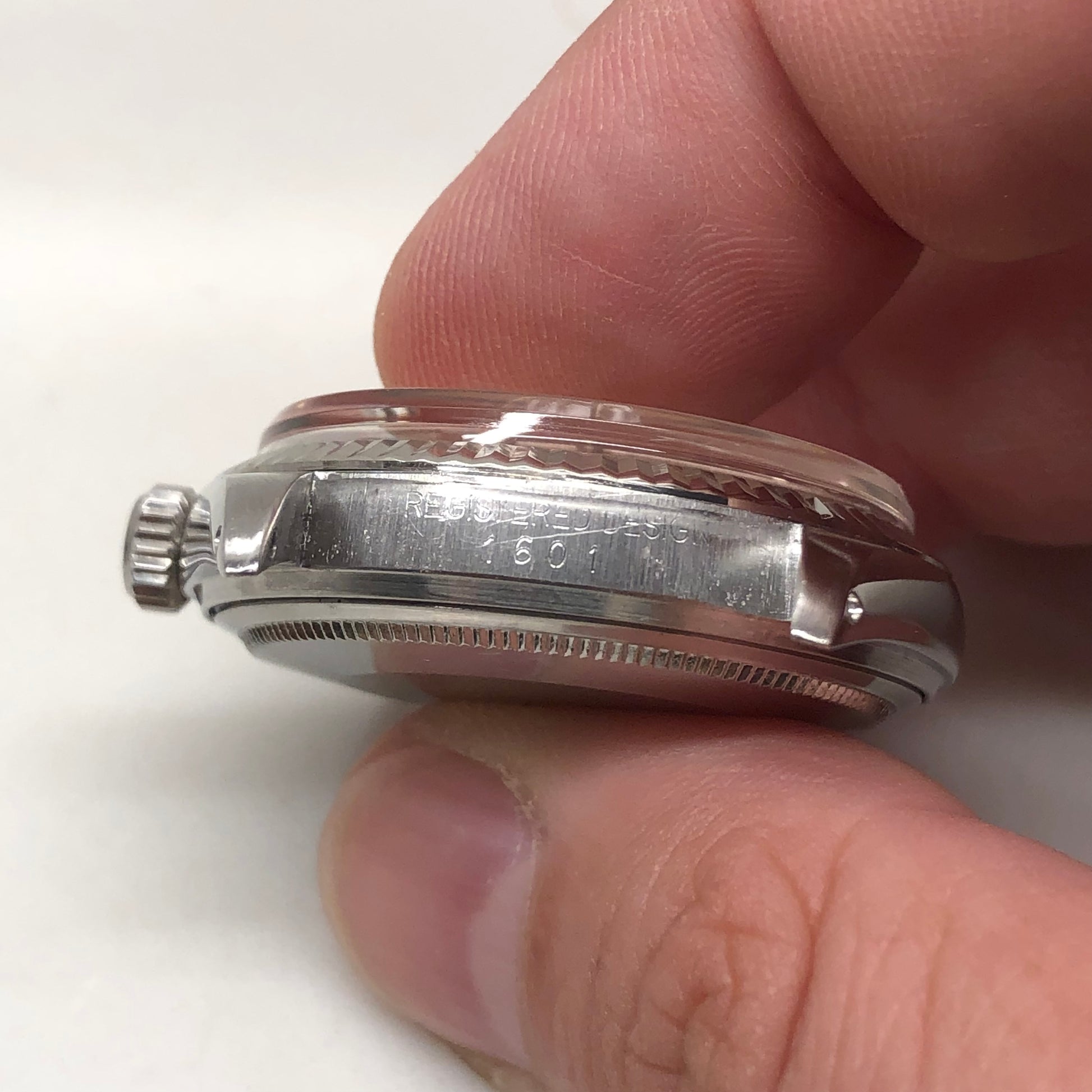 1973 Rolex Datejust 1601 Stainless Steel Fluted Bezel Silver Dial Jubilee Automatic Wristwatch - HASHTAGWATCHCO