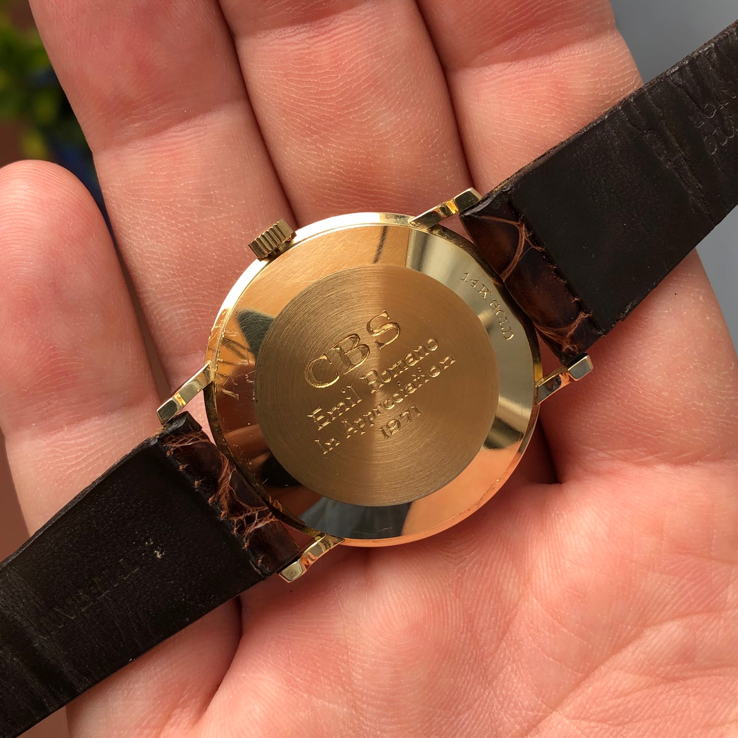 1971 Tiffany & Co. 14K Yellow Gold Dress Wristwatch with Original Box - Hashtag Watch Company