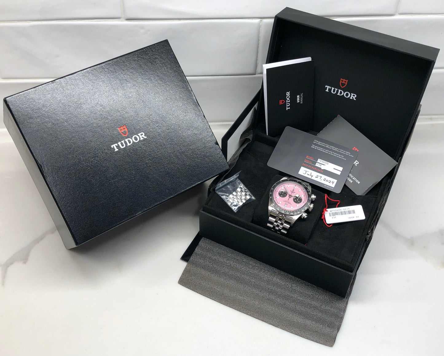 2024 Tudor Black Bay Chrono 79360N Flamingo Pink Dial Steel with Box and Papers