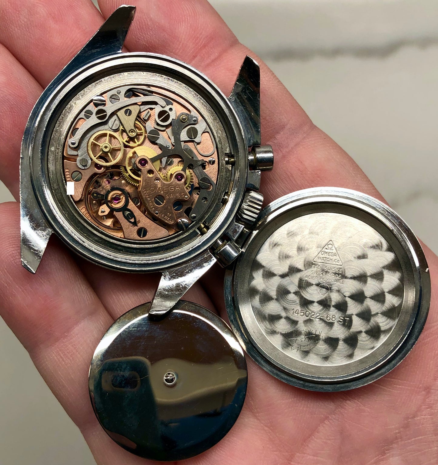 1968 Omega Speedmaster Professional 145.022-68 ST Transitional Chronograph 861 Manual Wristwatch - HASHTAGWATCHCO