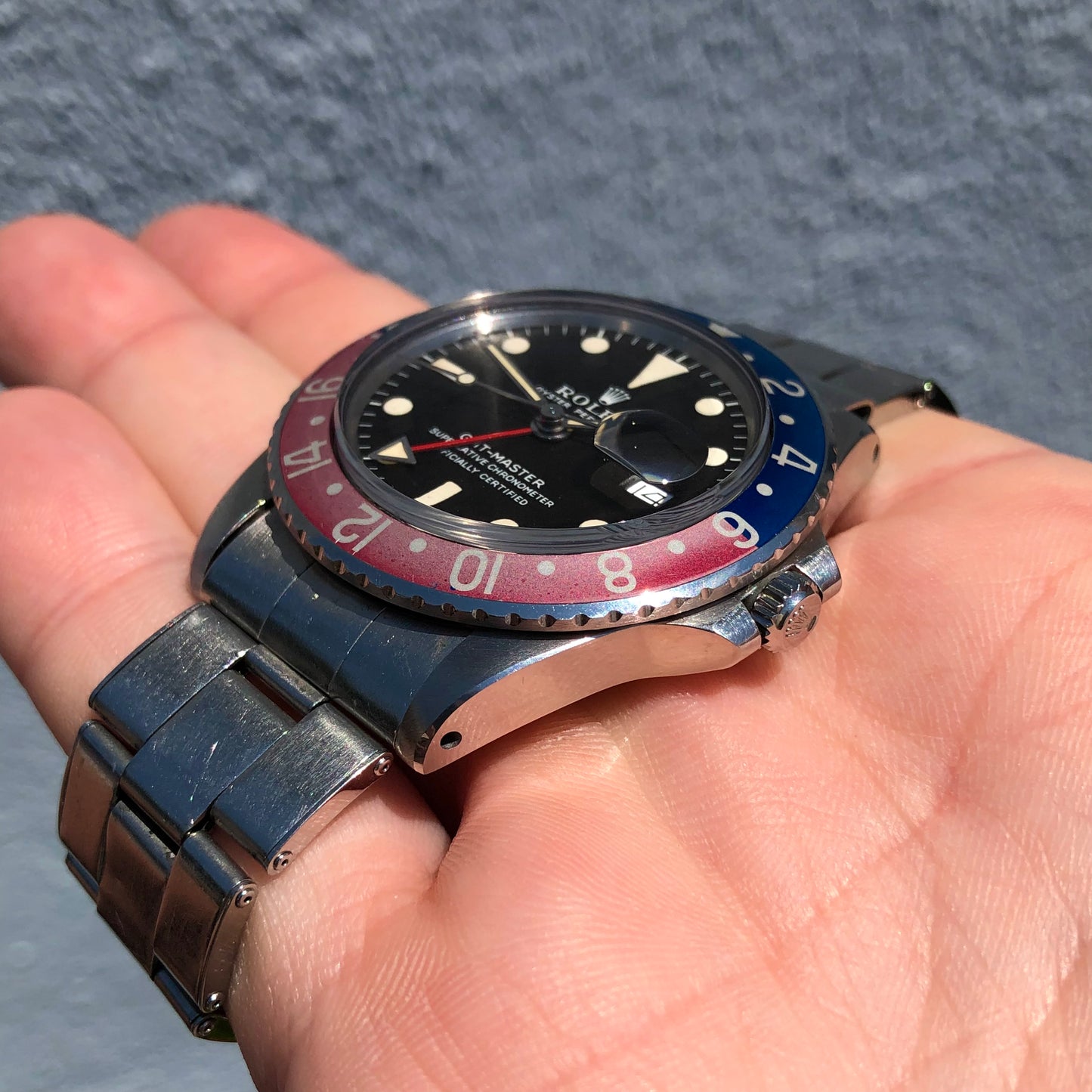 1969 Rolex GMT MASTER 1675 Mk 1 Pepsi Long E Matte Dial Steel Automatic Wristwatch with Box and Papers - HASHTAGWATCHCO