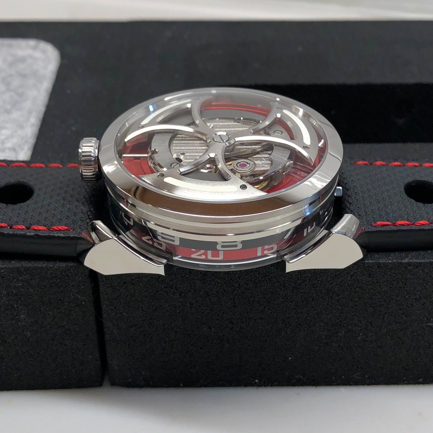 2022 MB&F M.A.D Edition MAD 1 RED 42mm Skeleton Stainless Steel Automatic Wristwatch Unworn - Hashtag Watch Company