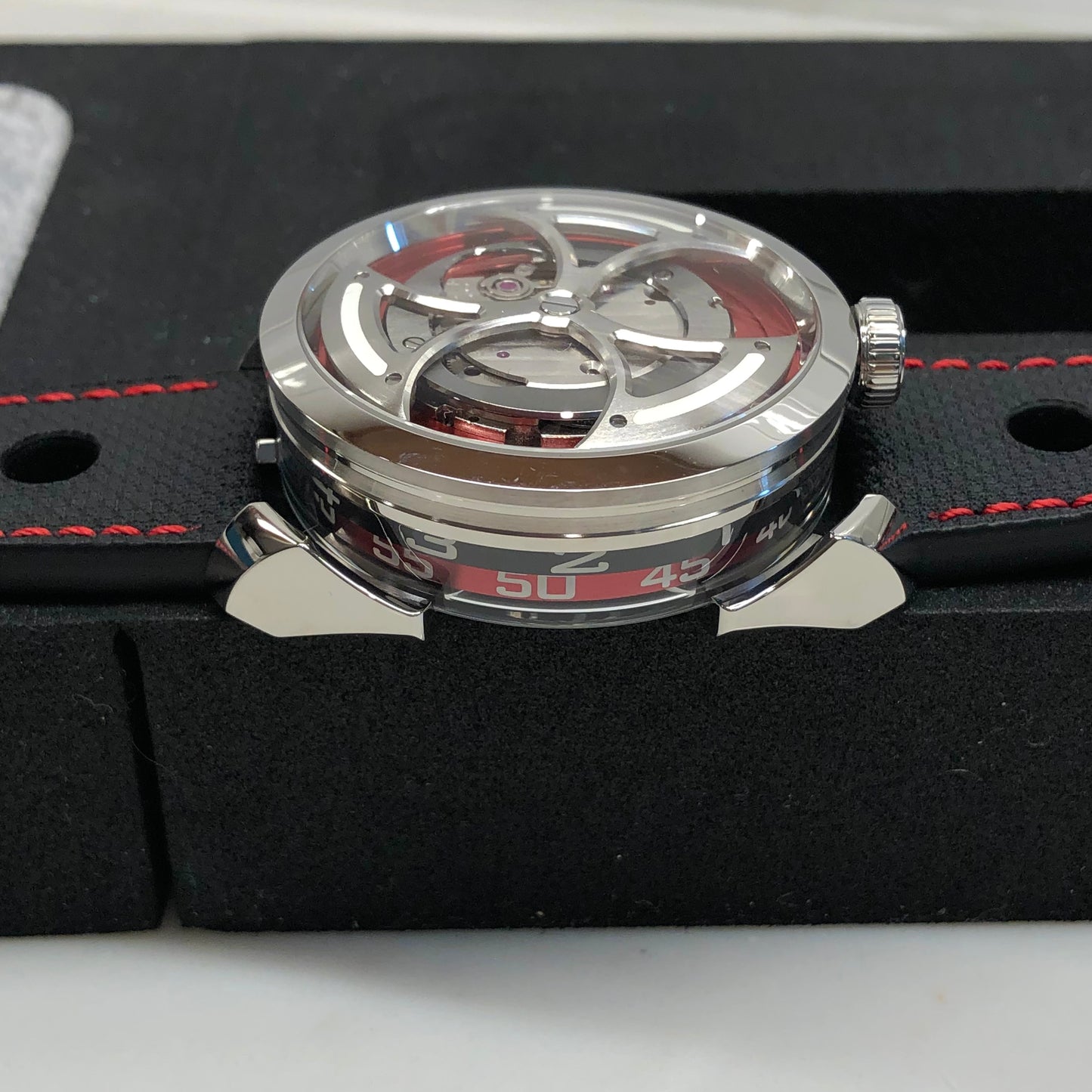2022 MB&F M.A.D Edition MAD 1 RED 42mm Skeleton Stainless Steel Automatic Wristwatch Unworn - Hashtag Watch Company