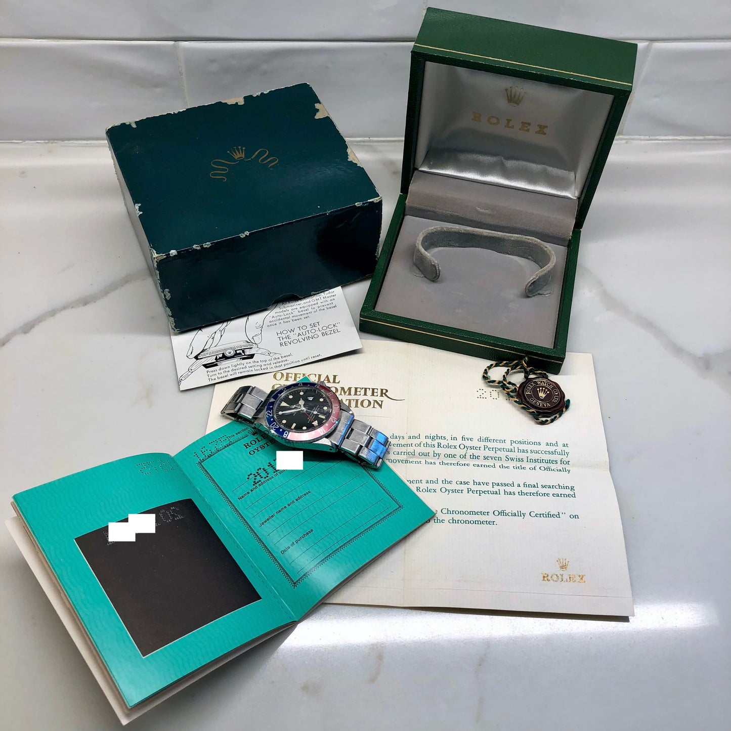 1969 Rolex GMT MASTER 1675 Mk 1 Pepsi Long E Matte Dial Steel Automatic Wristwatch with Box and Papers - HASHTAGWATCHCO