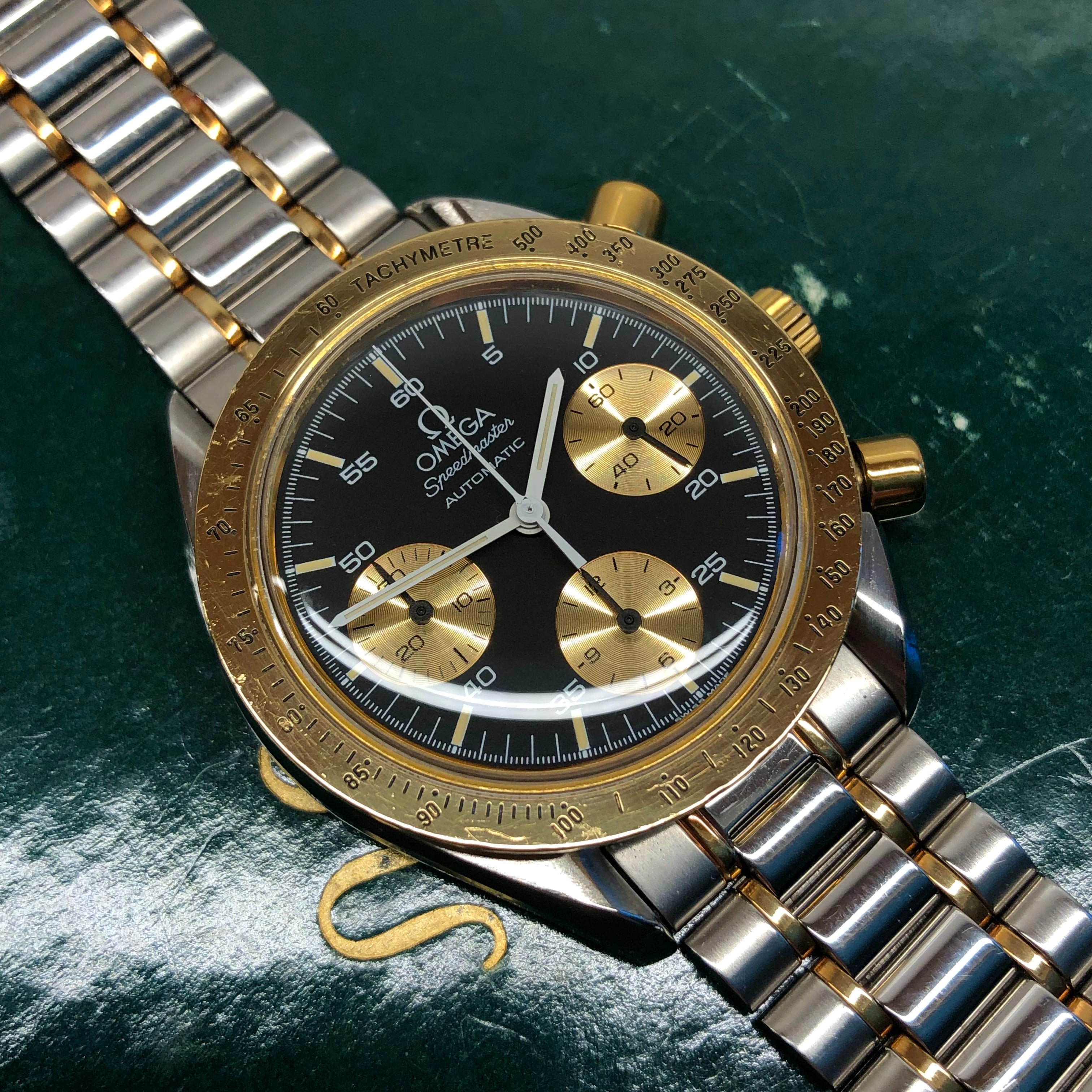1990s Omega Speedmaster Reduced 175.00.33 Chronograph Steel and